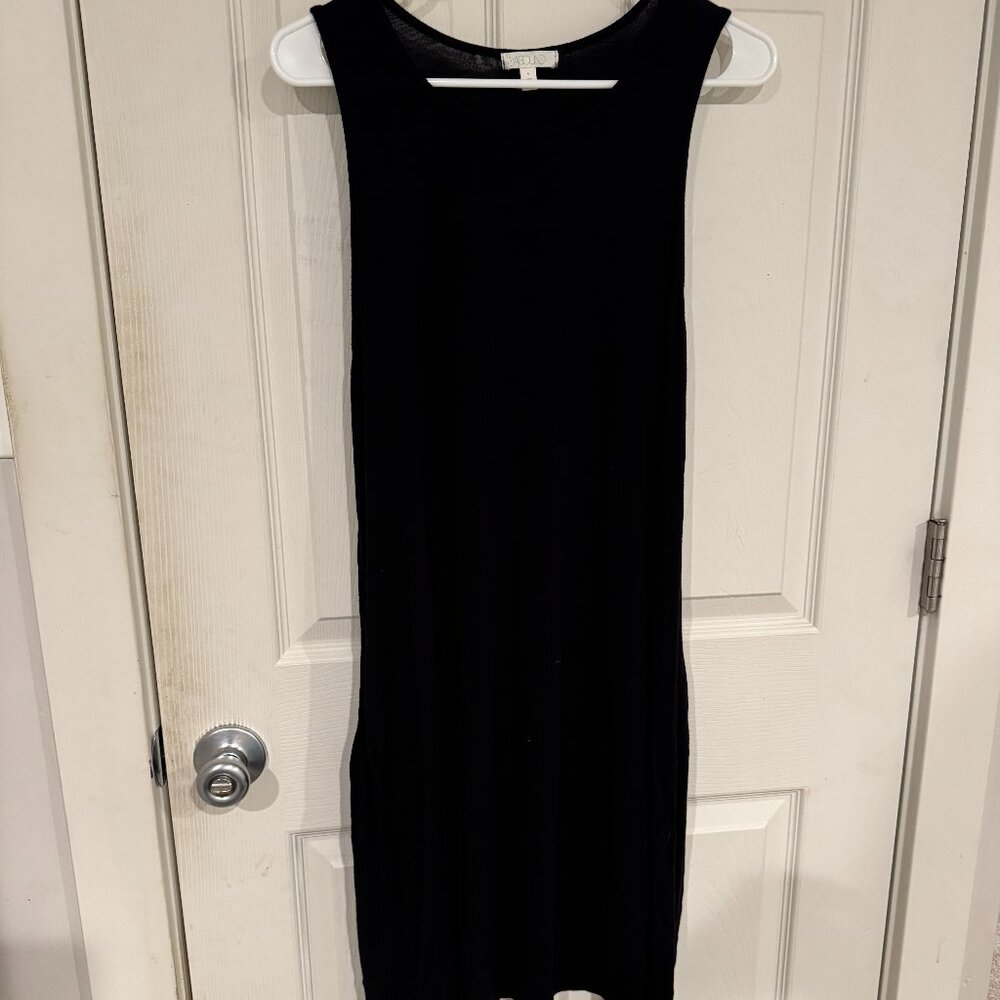 Abound Flowy Black Jersey Sun Dress